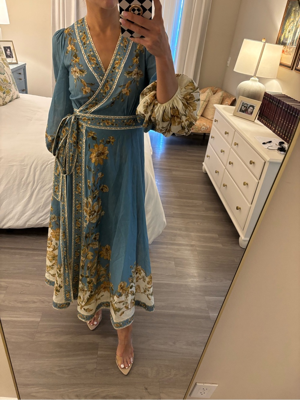 🌿 ZIMMERMANN Tallow Wrap Midi Dress 🌿